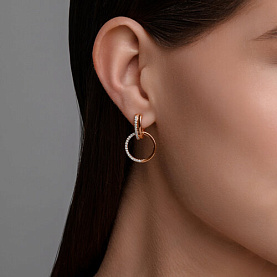 Серьги SOKOLOV - Серебро 925, Фианит (арт. 93022443)