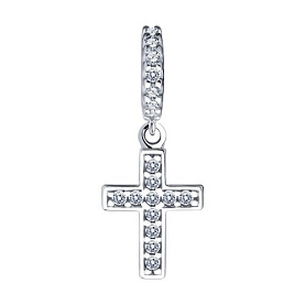 Подвеска SOKOLOV - Серебро 925, Фианит (арт. 94032878)