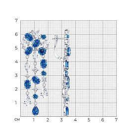 Серьги SOKOLOV - Серебро 925, Фианит (арт. 94027775)