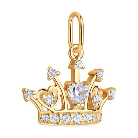 Подвеска SOKOLOV - Серебро 925, Фианит (арт. 93030198)