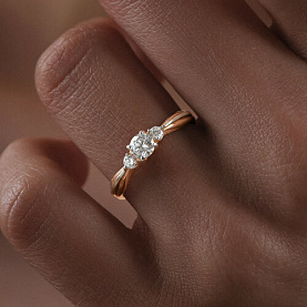 Кольцо SOKOLOV - Золото 375, Фианит (арт. 31-110-00108-1)