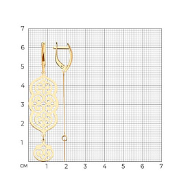 Серьги Diamant - Золото 585 (арт. 51-121-02113-1)