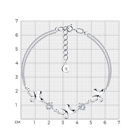 Браслет SOKOLOV - Серебро 925, Фианит (арт. 94050043)