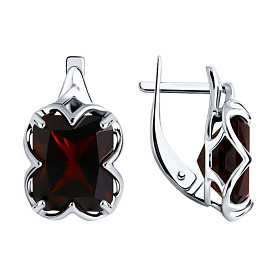 Серьги SOKOLOV - Серебро 925, Синтетический нанокристал (арт. 92021364)