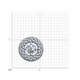 Подвеска SOKOLOV - Серебро 925, Фианит (арт. 94031942)