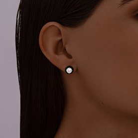 Серьги SOKOLOV - Серебро 925, Фианит, Эмаль (арт. 94023144)