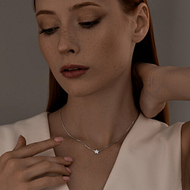 Колье SOKOLOV - Серебро 925, Фианит (арт. 94070158)