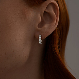 Серьги SOKOLOV - Серебро 925, Фианит (арт. 94025671)
