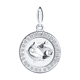 Подвеска SOKOLOV - Серебро 925, Фианит (арт. 94031394)