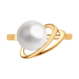 Кольцо SOKOLOV - Золото 585, Жемчуг культивированный (арт. 791210)