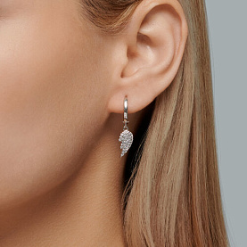 Серьги SOKOLOV - Серебро 925, Фианит (арт. 94026200)