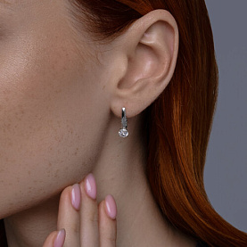 Серьги Diamant - Серебро 925, Фианит (арт. 94-120-02129-1)