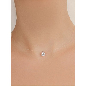 Колье Атолл - Золото 585, Фианит (арт. б7136)