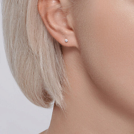 Серьги SOKOLOV - Золото 585, Бриллиант (арт. 1021752-3)
