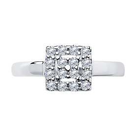 Кольцо SOKOLOV - Серебро 925, Фианит (арт. 94011712)