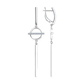 Серьги SOKOLOV - Серебро 925, Фианит (арт. 94023963)