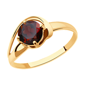 Кольцо SOKOLOV - Золото 375, Гранат (арт. 37716206)