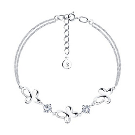 Браслет SOKOLOV - Серебро 925, Фианит (арт. 94050043)
