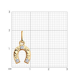 Подвеска SOKOLOV - Золото 375, Фианит (арт. 033097-4)