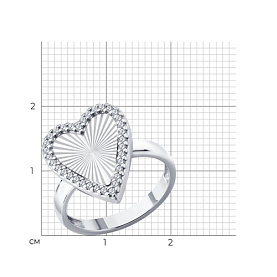 Кольцо SOKOLOV - Серебро 925, Фианит (арт. 94014880)