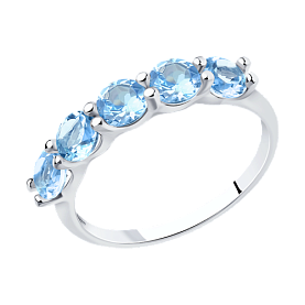 Кольцо Diamant - Серебро 925, Топаз (арт. 94-310-00588-1)