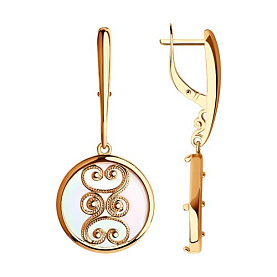 Серьги SOKOLOV - Серебро 925, Перламутр (арт. 93020675)