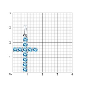 Подвеска SOKOLOV - Серебро 925, Топаз (арт. 92030511)