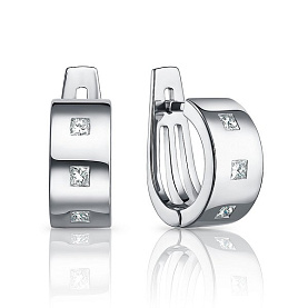 Серьги Platinum Lab. - Платина 950 (арт. ПС-110-01)