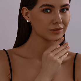 Серьги SOKOLOV - Серебро 925, Фианит (арт. 94021035)