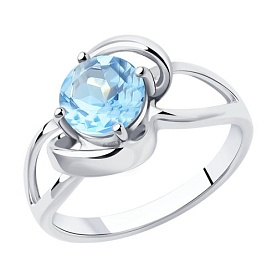 Кольцо Diamant - Серебро 925, Топаз (арт. 94-310-00606-1)