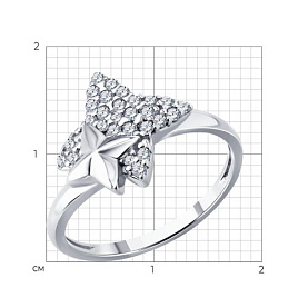 Кольцо SOKOLOV - Серебро 925, Фианит (арт. 94014728)