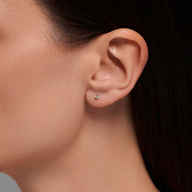 Серьги SOKOLOV - Золото 375, Фианит (арт. 021054-4)