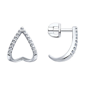 Серьги SOKOLOV - Серебро 925, Фианит (арт. 94026622)