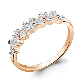 Кольцо Аквамарин - Серебро 925, Фианит (арт. 67251А.6)