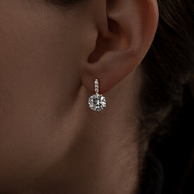 Серьги SOKOLOV - Серебро 925, Фианит (арт. 93022372)