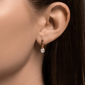 Серьги SOKOLOV - Серебро 925, Фианит (арт. 93022428)