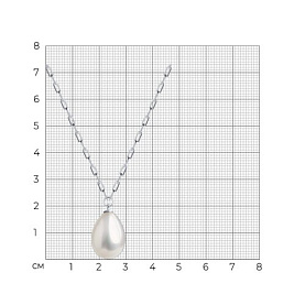 Колье SOKOLOV - Серебро 925, Жемчуг имитация (арт. 94071459)