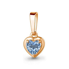Подвеска Аквамарин - Золото 375, Топаз (арт. 2475505.8)