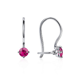 Серьги Platinum Lab. - Платина 950 (арт. ПС-028Р-01)