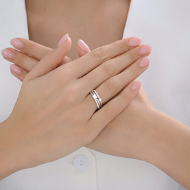 Кольцо SOKOLOV - Серебро 925, Фианит (арт. 94014652)