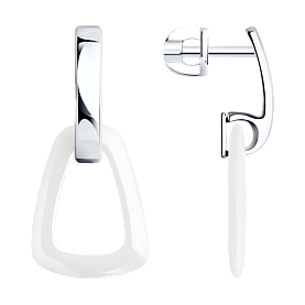 Серьги SOKOLOV - Серебро 925, Керамика (арт. 94025600)