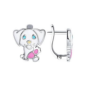 Серьги SOKOLOV - Серебро 925, Эмаль (арт. 94024213)