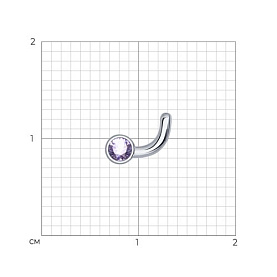 Пирсинг SOKOLOV - Серебро 925, Фианит (арт. 94060038)