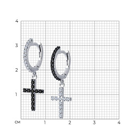 Серьги SOKOLOV - Серебро 925, Фианит (арт. 94026500)