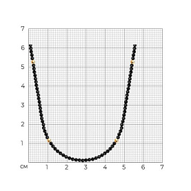 Колье Diamant - Серебро 925, Шпинель (арт. 93-370-01855-3)