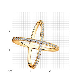 Кольцо SOKOLOV - Серебро 925, Фианит (арт. 93010867)
