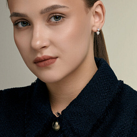 Серьги Diamant - Серебро 925, Фианит (арт. 94-121-00297-1)