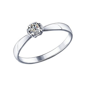 Кольцо SOKOLOV - Серебро 925, Swarovski (арт. 89010015)
