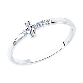 Кольцо SOKOLOV - Серебро 925, Фианит (арт. 94013298)