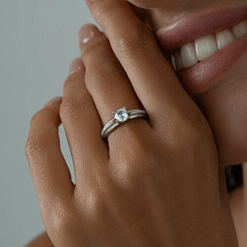 Кольцо SOKOLOV - Серебро 925, Фианит (арт. 94013668)